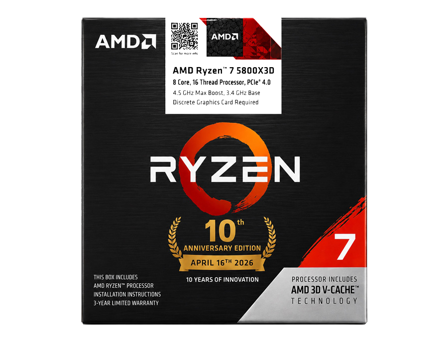 AMD Ryzen 7 5800X3D 10th Anniversary Edition Bundle - $398.99