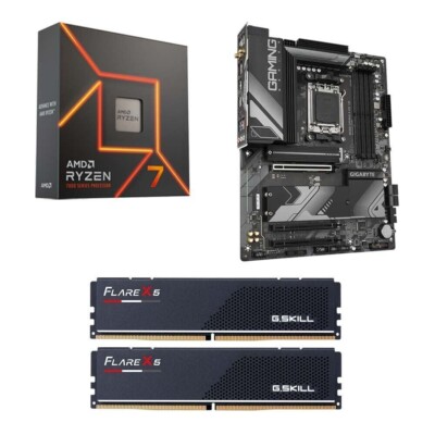 AMD Ryzen 7700X3D + GIGABYTE B650E + G.SKILL 16GB 6000C36 - $481