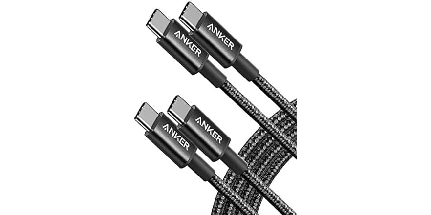 Anker 2-Pack 6ft USB-C Charging Cables - $4.99