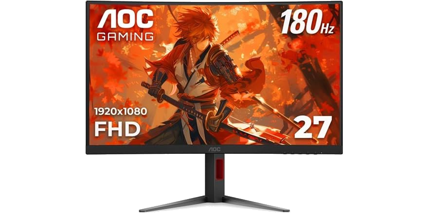 AOC C27G4H 27" Curved Gaming Monitor - $69.99