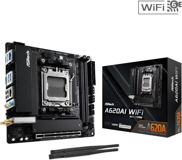 ASRock A620AI WiFi AMD AM5 Mini-ITX - $109.99