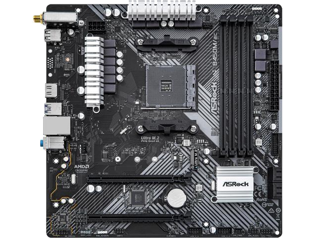 ASRock B450M/AC R2.0 with Patriot P300 512GB SSD & 16GB RAM - $189.99