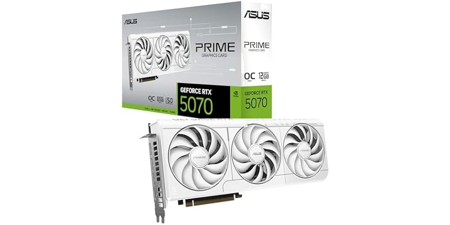 ASUS Prime GeForce RTX 5070 White OC - $599.99