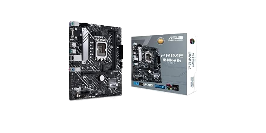 ASUS Prime H610M-A D4-CSM DDR4 Motherboard - $54.59