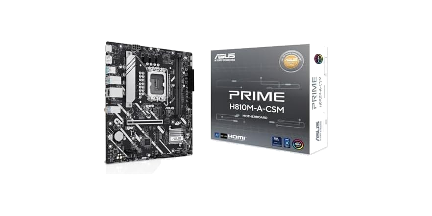 ASUS PRIME H810M-A-CSM LGA 1851 Motherboard - $95.99