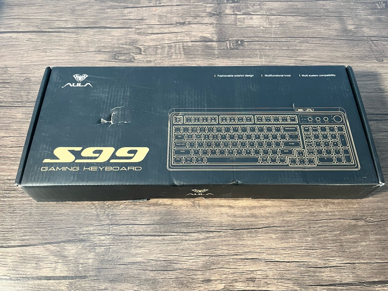 AULA S99-Key Tri-Mode Gaming Keyboard Pink or Purple - $7.36