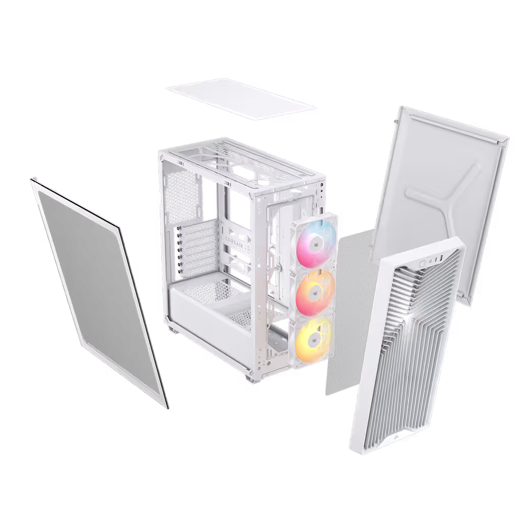 CORSAIR 3200D RS White Mid-Tower PC Case - $40.49