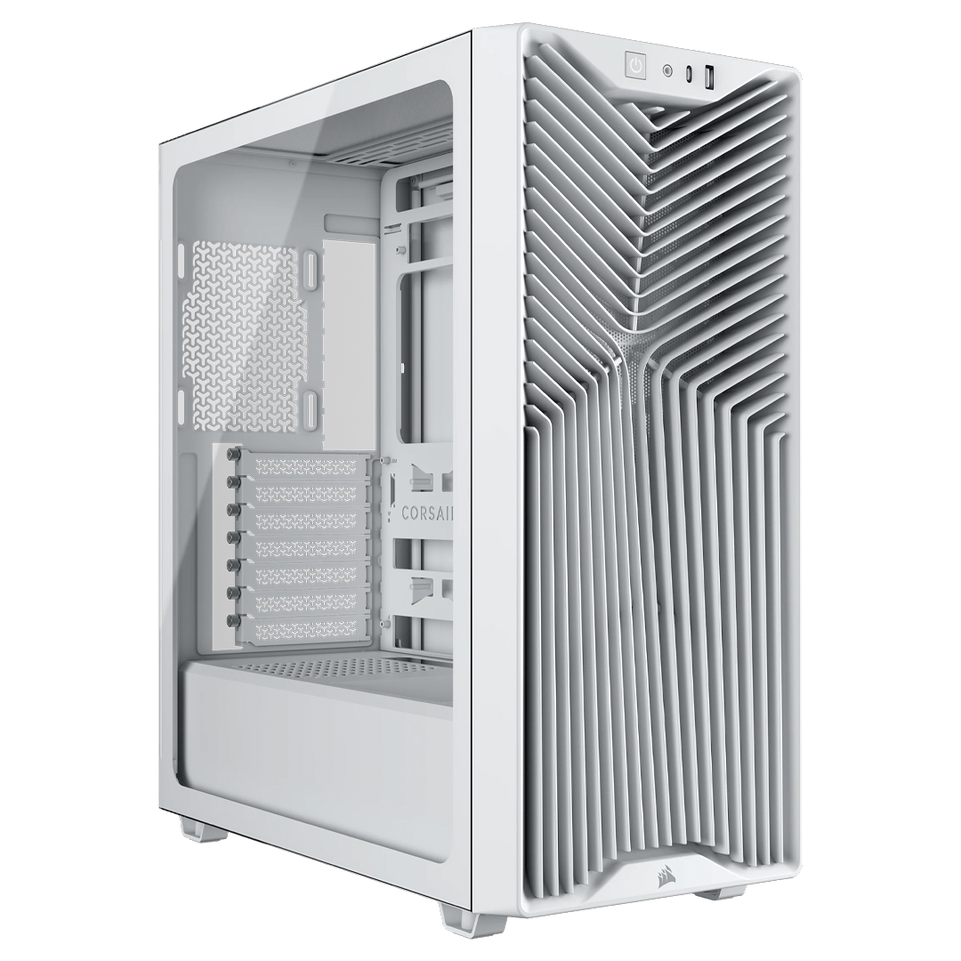 CORSAIR 3200D RS White with 3X RS120 PWM Fans - $56.69