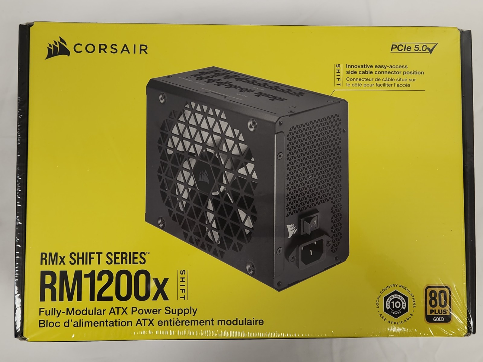 CORSAIR RM1200x Shift Modular GOLD ATX PSU - $160