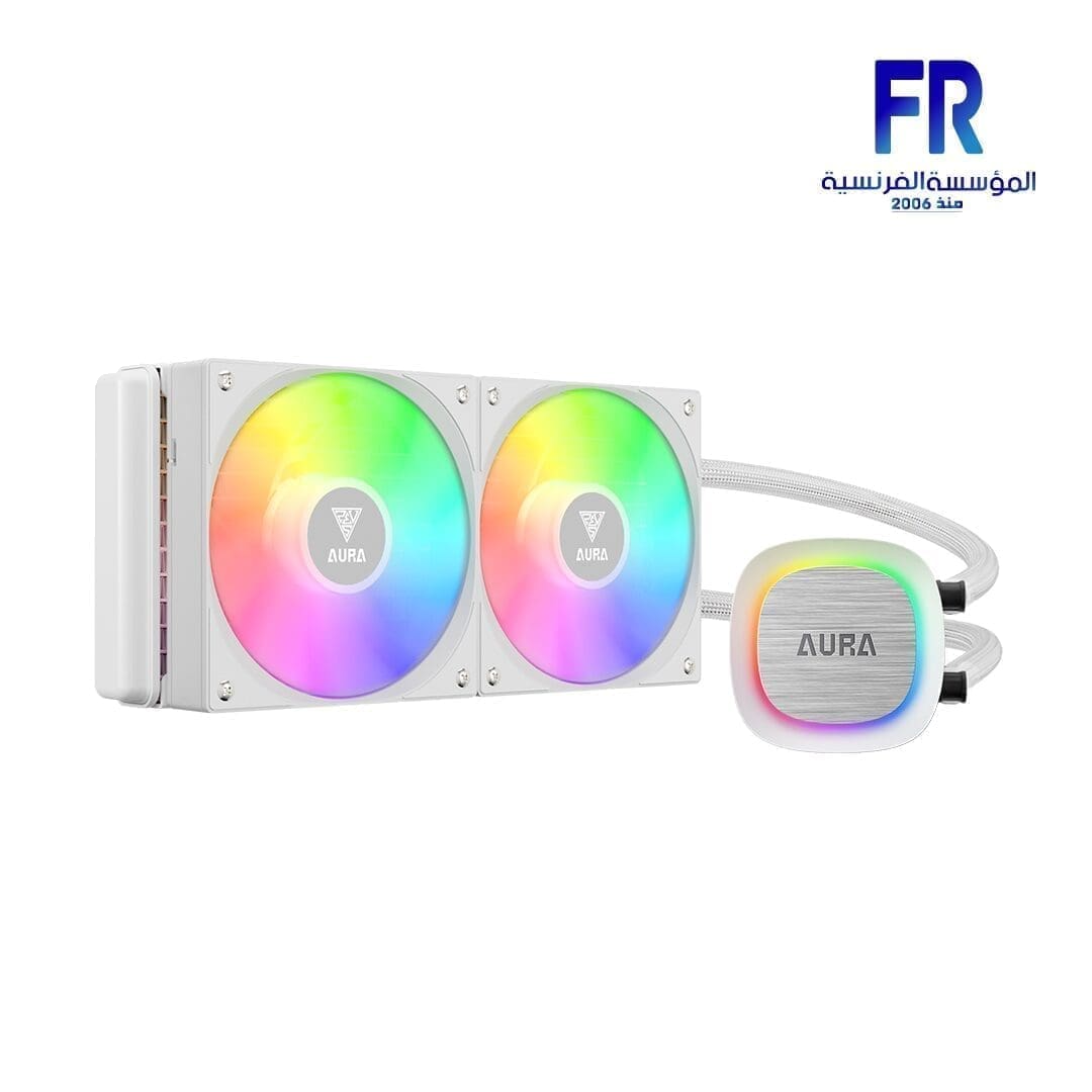 GAMDIAS Aura GL240 Digital AIO Liquid Cooler (White) - $28.49