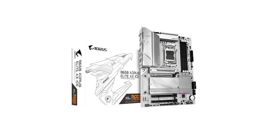 Gigabyte B650 AORUS ELITE AX ICE AMD AM5 - $94.60