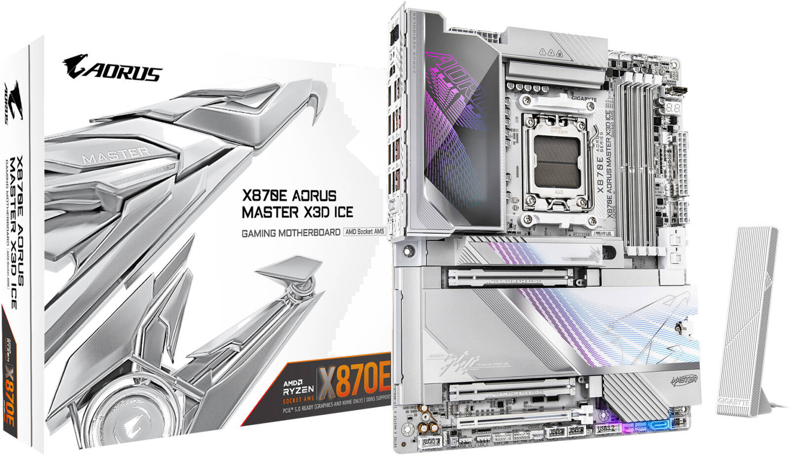 GIGABYTE X870E AORUS Master X3D ICE AMD AM5 - $399.99