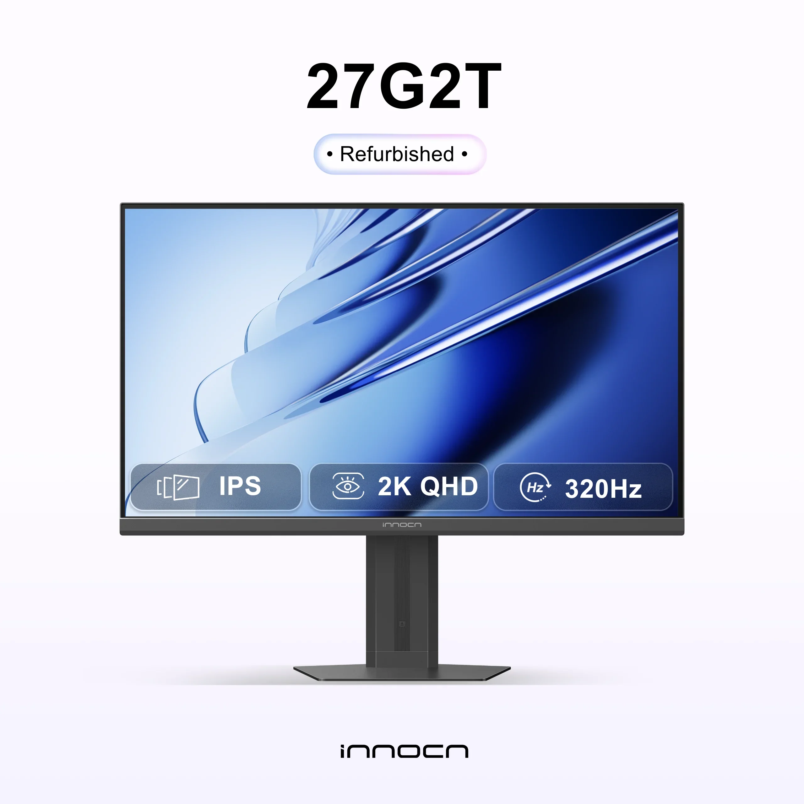 INNOCN REFURBISHED 27G2T 27" IPS QHD 320Hz Monitor - $99.99