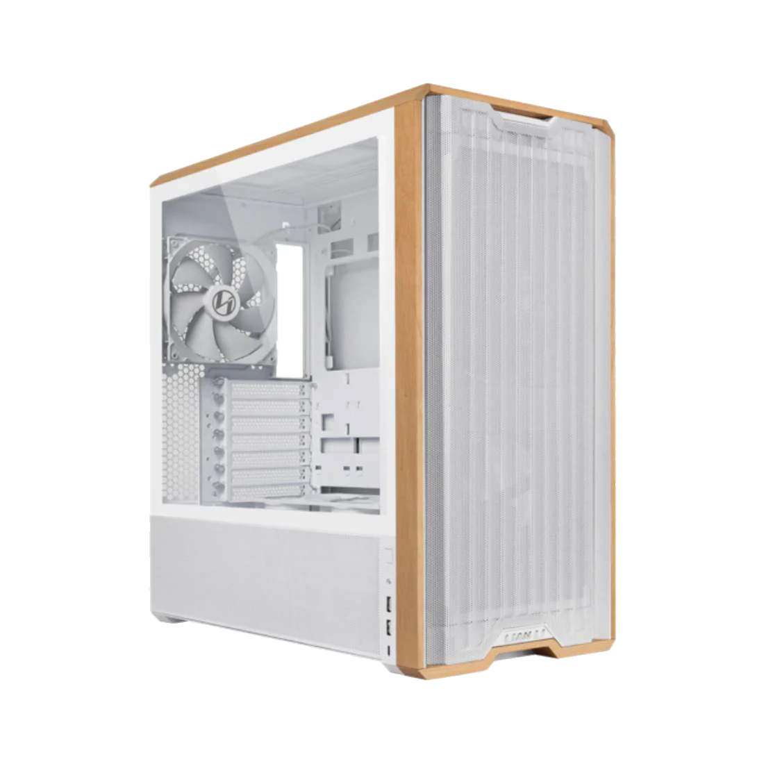 Lian Li LANCOOL 217 Walnut Wood Mid-Tower Case - $90