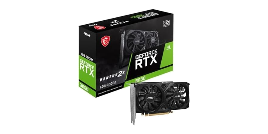 MSI GeForce RTX 3050 Ventus 2X 6G OC - $149.99