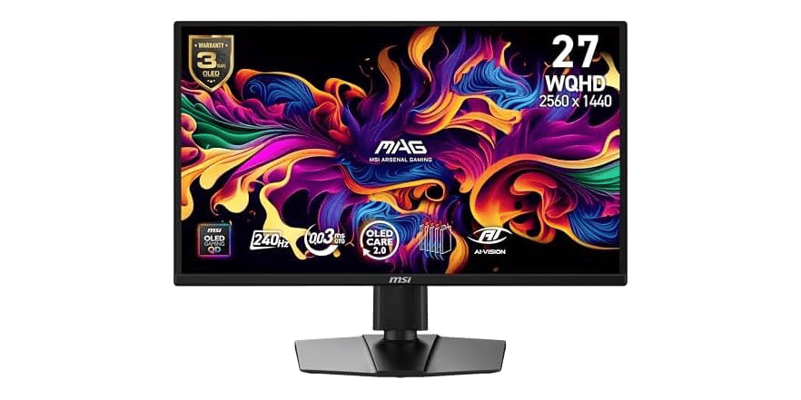 MSI MAG 272QP QD-OLED X24 27-Inch Gaming Monitor - $245.99