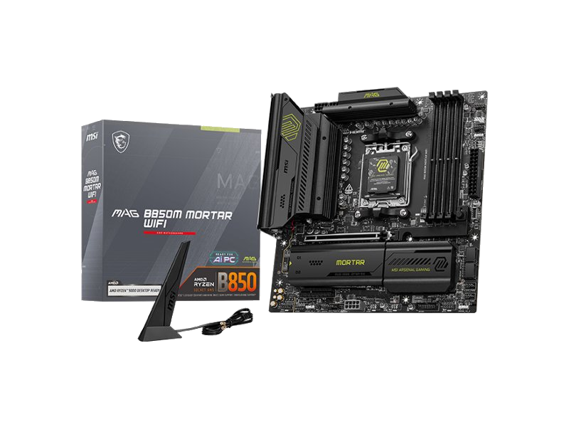 MSI MAG B850M MORTAR WIFI AM5 mATX Motherboard - $199.99