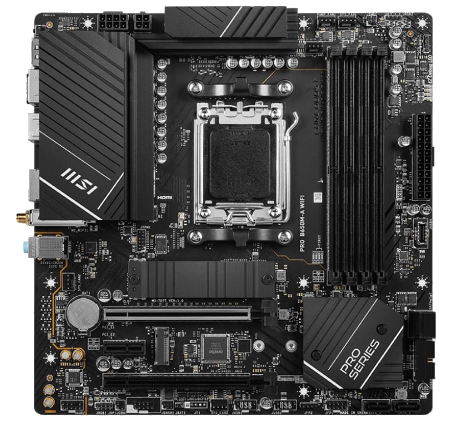 MSI PRO B650M-P ProSeries Motherboard AM5 Micro ATX - $69.99