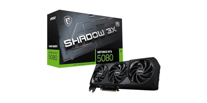 MSI VGA GeForce RTX 5080 16G Shadow 3X OC - $844.99