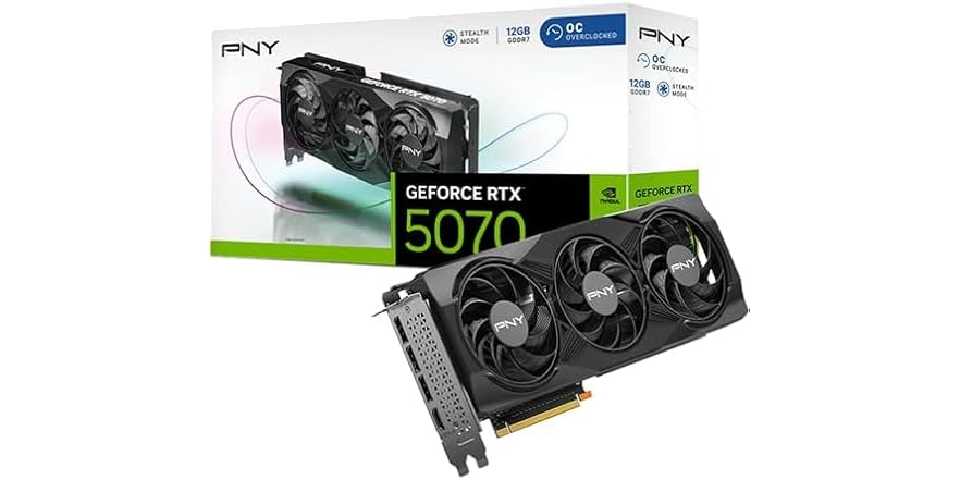 PNY GeForce RTX 5070 OC Graphics Card - $520