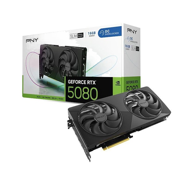 PNY GeForce RTX 5080 16GB Slim Dual-Fan OC - $1,179.99