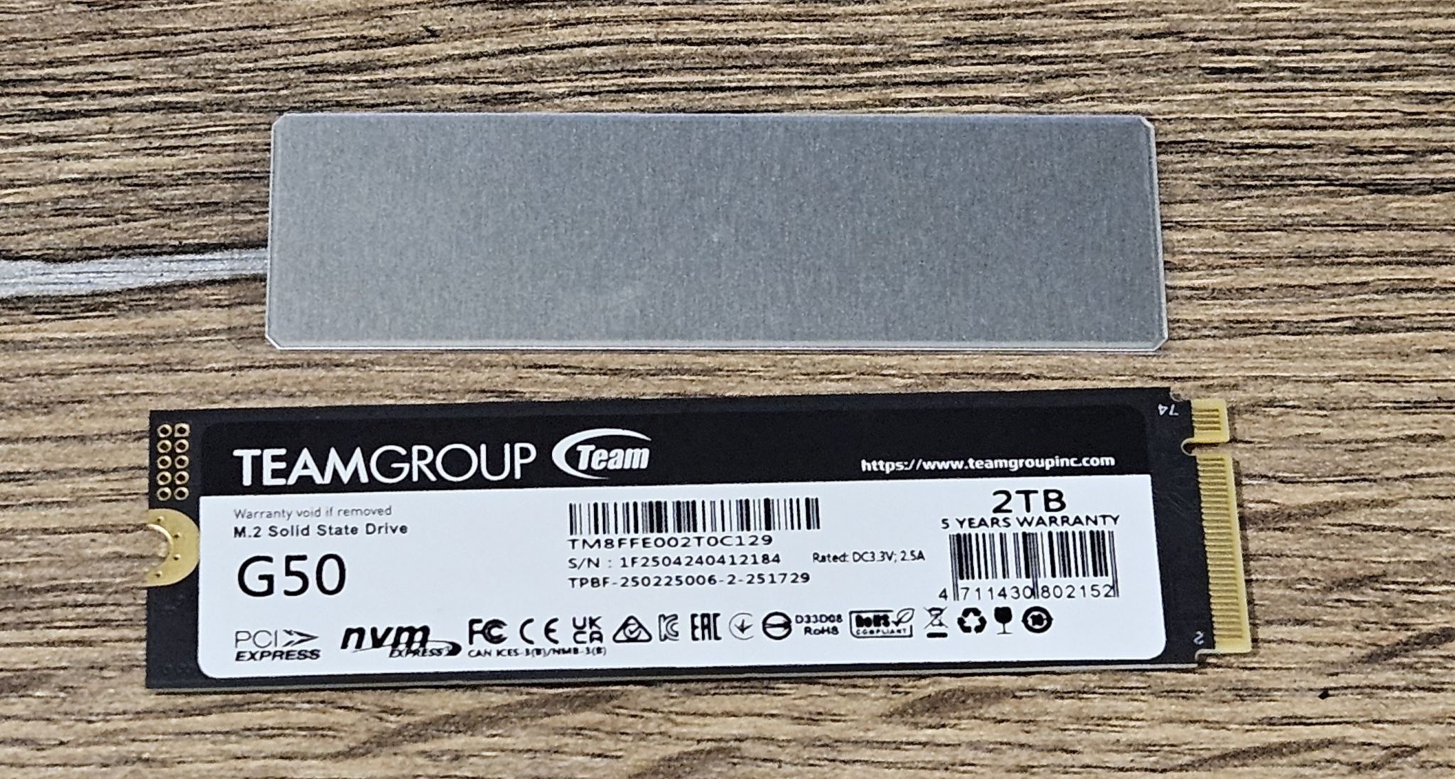 Team Group T-FORCE G50 4TB M.2 NVMe SSD - $399.99
