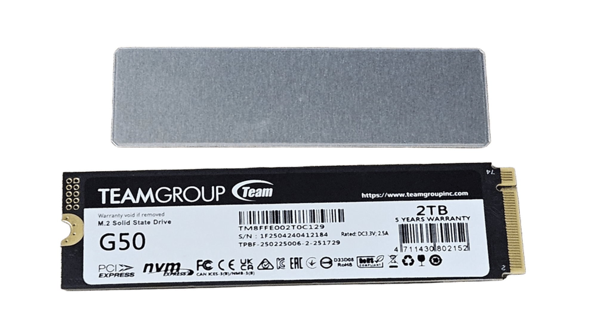 Team Group T-FORCE G50 4TB M.2 NVMe SSD - $399.99