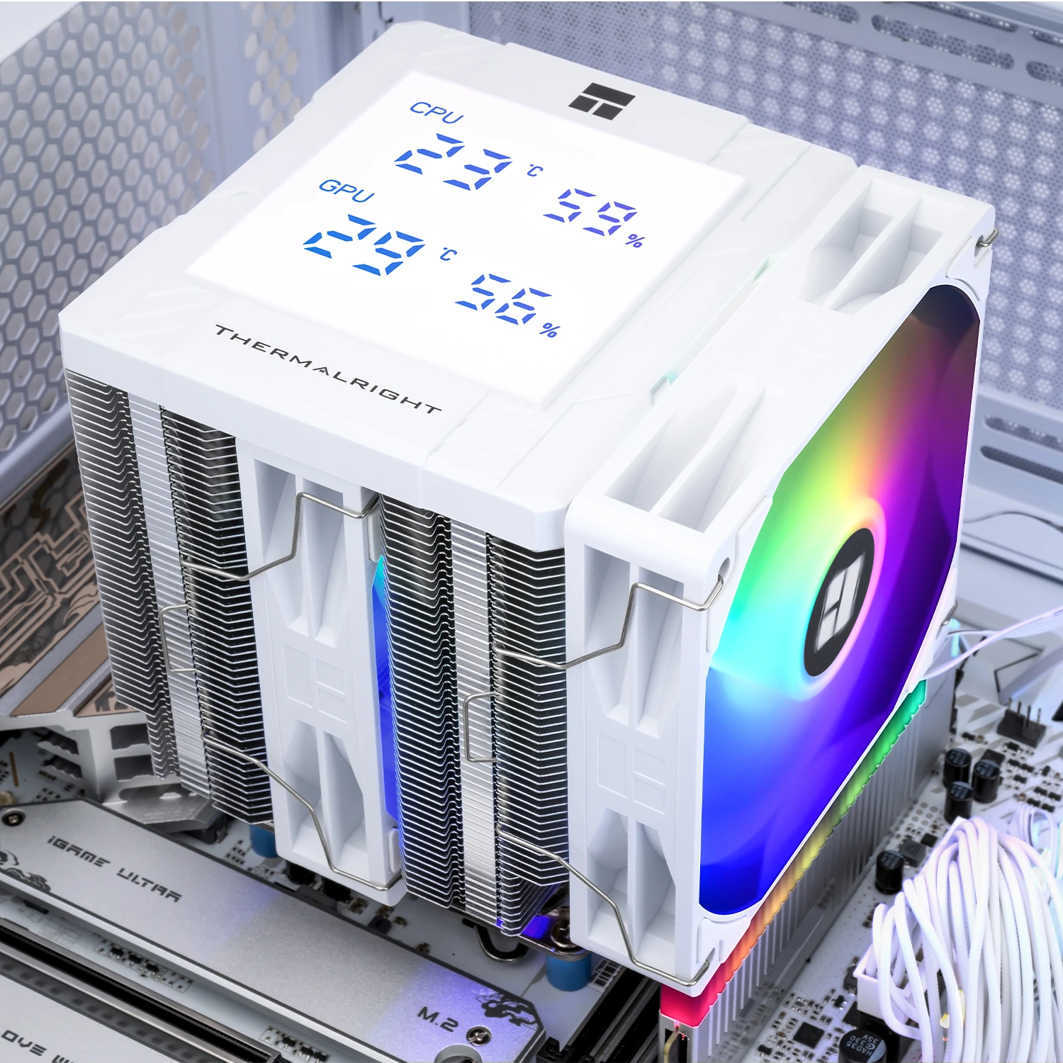 Thermal Right Peerless Assassin 120 Digital White Cooler - $27.29