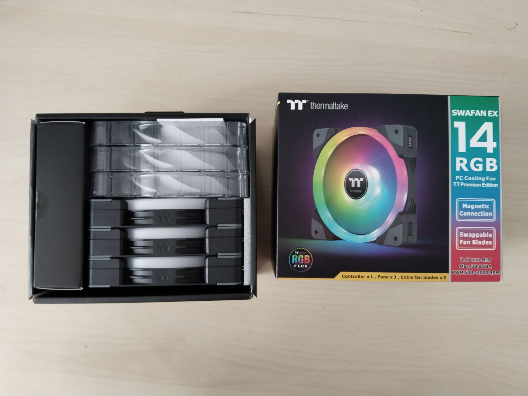 Thermaltake SWAFAN EX 14 RGB Fan 3-Pack - $40