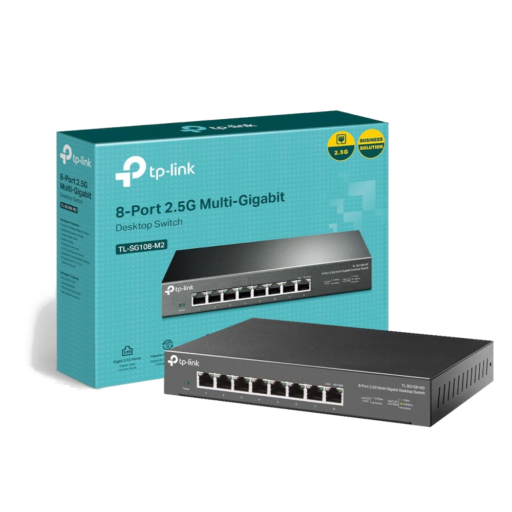 TP Link 8 Port Gigabit Ethernet Switch - $15.18