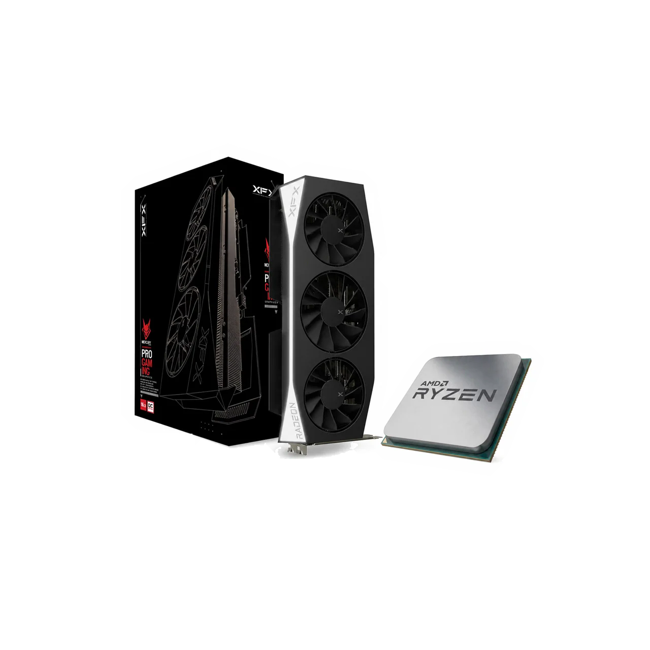 XFX Mercury 9060 XT OC 16GB + 7800X3D - $665.67